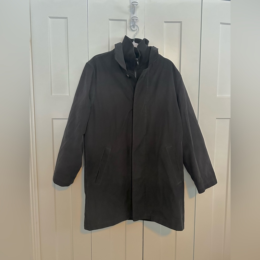 Ralph Lauren Men’s Black Trench Coat 40R‎